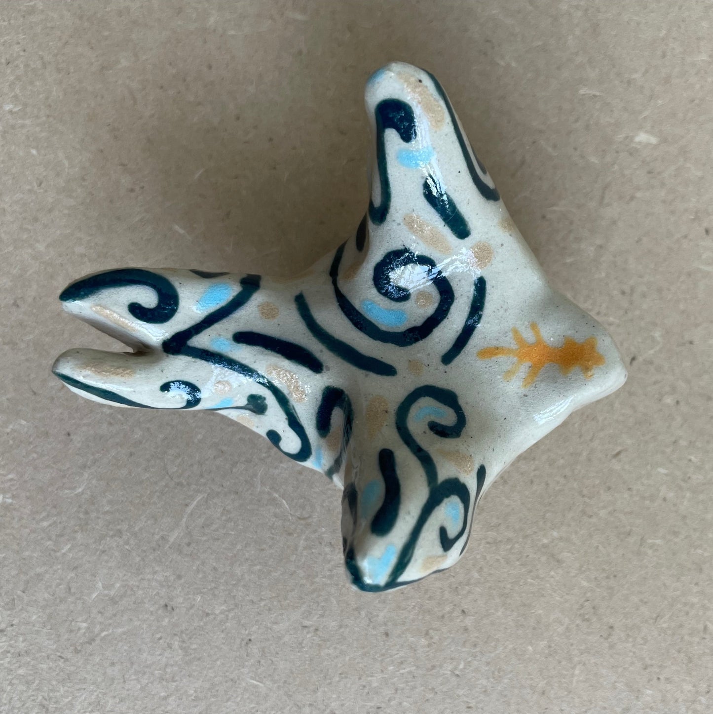 Zwaluw spiraal blauwgroen (maat S)