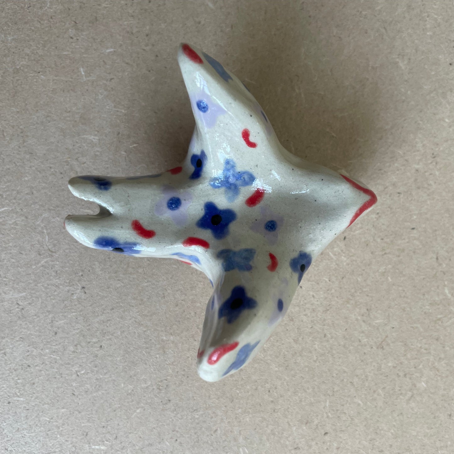 Zwaluw floral blauw (maat S)