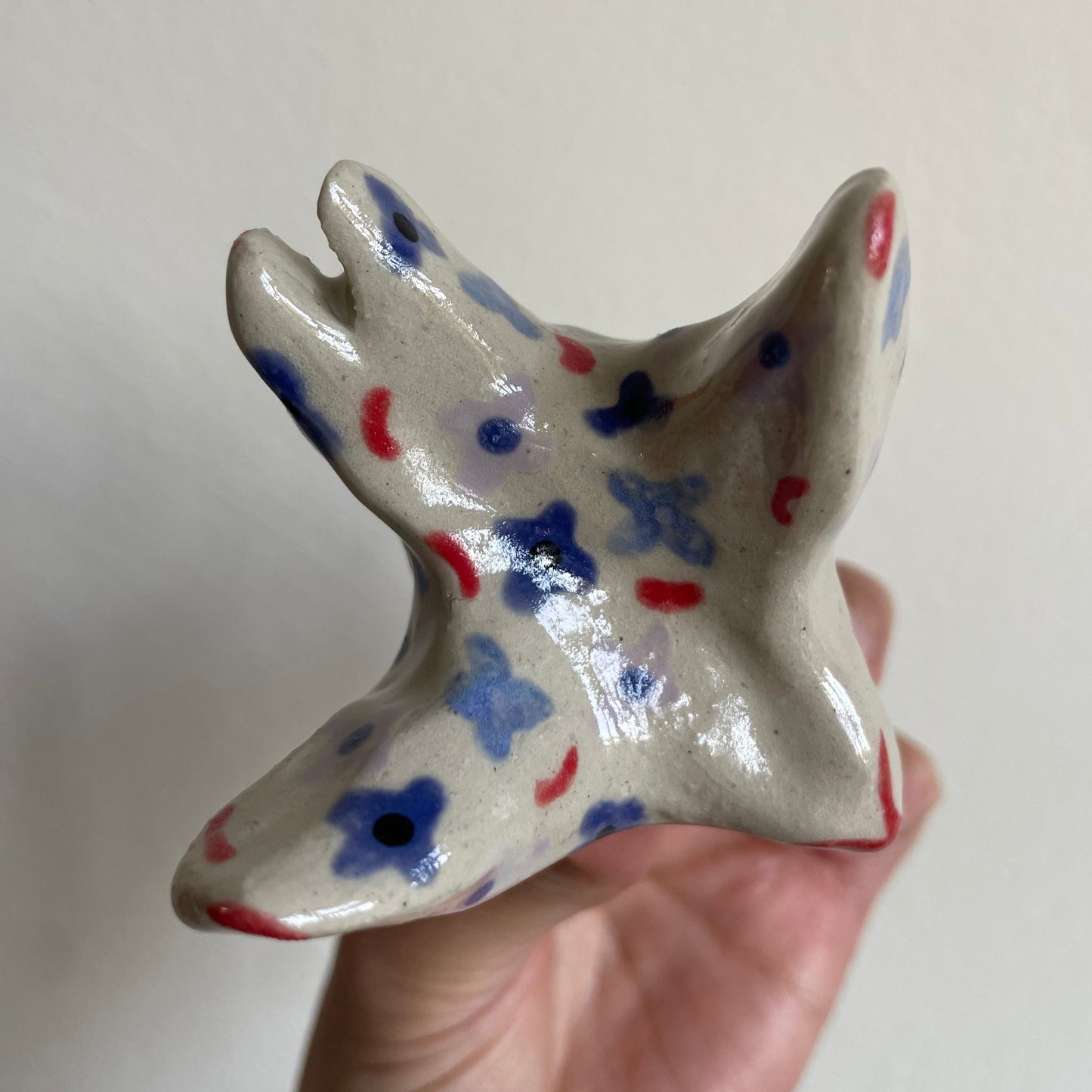 Zwaluw floral blauw (maat S)