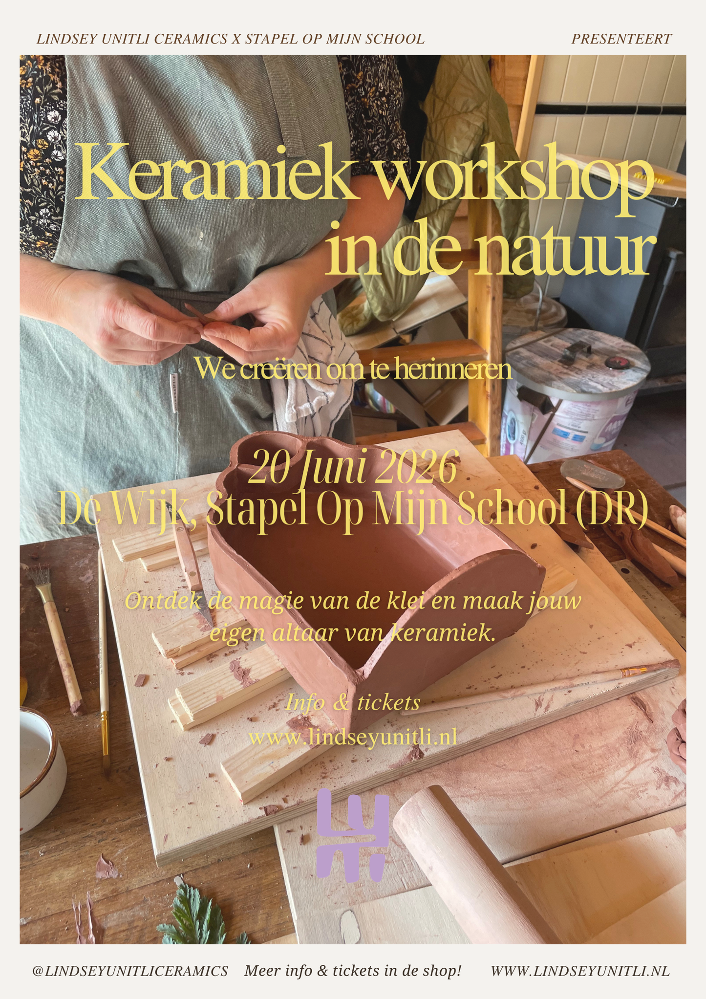 Altaar workshop | maak een altaar van keramiek | 20 JUNI 2026 in DRENTHE bij Stapel op Mijn School