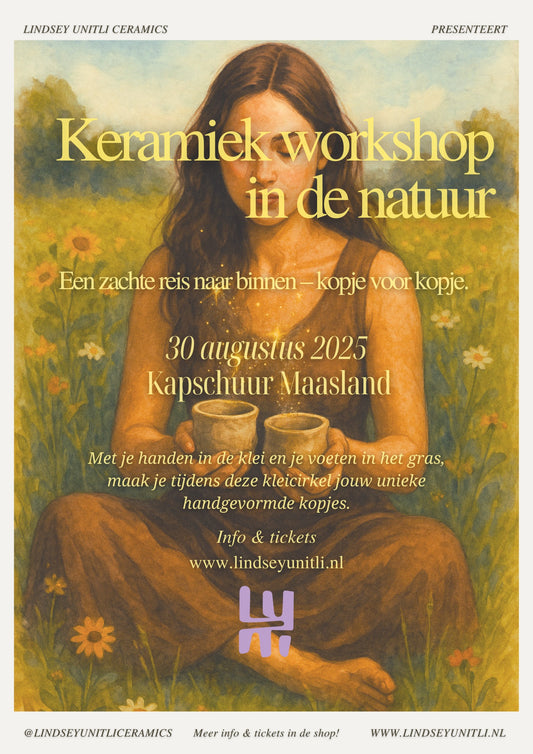 SPECIAL - Kleicirkel en (cacao) Kopjes - Keramiek Handvormen - 30 augustus 2025 OCHTEND - Maasland (ZH)