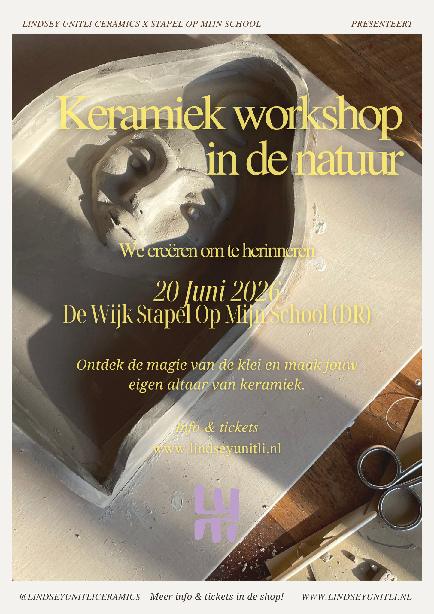 Altaar workshop | maak een altaar van keramiek | 20 JUNI 2026 in DRENTHE bij Stapel op Mijn School