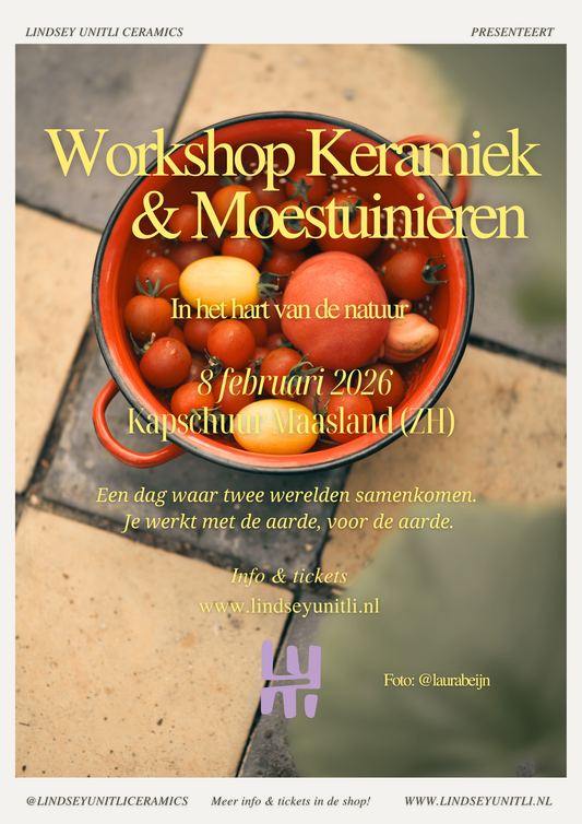 Workshop Keramiek & Moestuinieren | 8 FEBRUARI 2026 in Maasland (ZH)