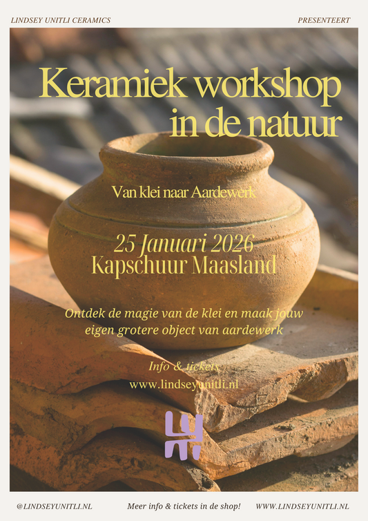 Keramiek workshop Aardewerk | groot object | 25 JANUARI 2026 Maasland (ZH)